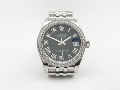 DateJust 278384RBR Midsize 31mm Jub Dia SS/SS Blk/Rm THB A2671