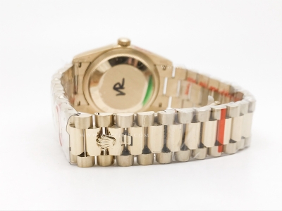 DayDate 36mm Wt 904L Flt YG/YG G-Green/Dia QF VR3255