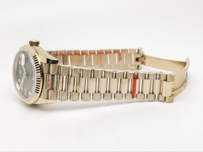 DayDate 36mm Wt 904L Flt YG/YG Grey/Dia QF VR3255