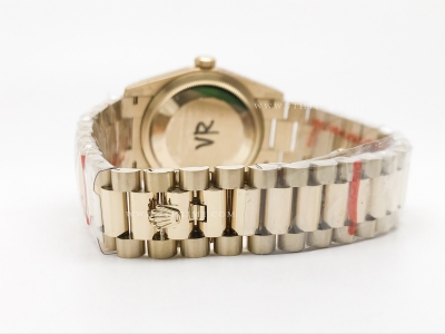 DayDate 36mm Wt 904L Flt YG/YG Grey/Dia QF VR3255