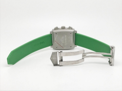 Tag Monaco Chronograph Green TI/RU Grn/Wht A8F VK63A