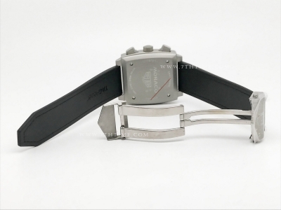 Tag Monaco Chronograph Black TI/RU Grey A8F VK63A