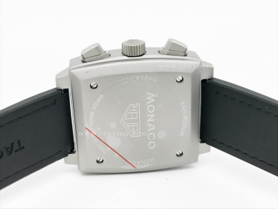 Tag Monaco Chronograph Black TI/RU Blk/Blue A8F VK63A