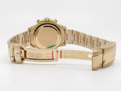 Daytona 126508 YG/YG Blk/Gold/Stk RCF A4131