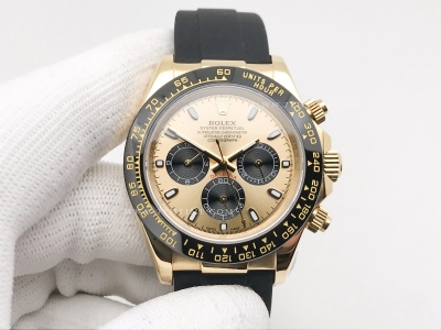 Daytona 126518 CER YG/RU Gold/Blk/Stk GDF A3836