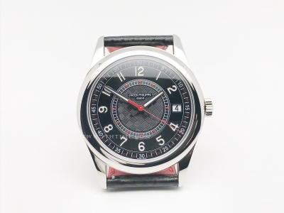 Calatrava 6007A SS/LE Blk/Red PPF MY9015 Mod