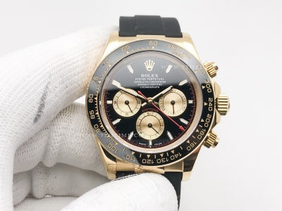 Daytona 126518 CER YG/RU Blk/Gold/Stk GDF A3836