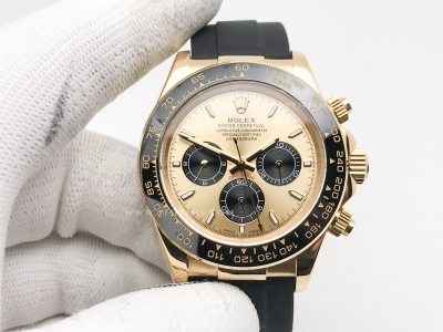 Daytona 126518 CER YG/RU Gold/Blk/Stk GDF A3836