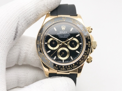 Daytona 126518 CER YG/RU Blk/Stk GDF A3836