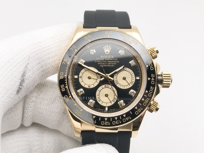 Daytona 126518 CER YG/RU Blk/Gold/Dia GDF A3836