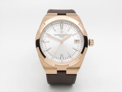 Overseas 4500V RG/RU White PPF A2813 Cal5100