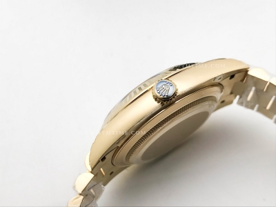 DayDate 40mm Flt Pres YG/YG Blk/Dia EWF VR3255