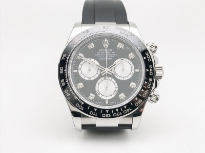 Daytona 126519LN 904L SS/RU Blk/Silv/Dia RCF A4131