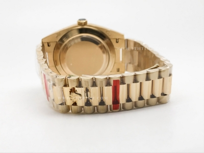 DayDate 40mm Flt Pres YG/YG Blk/Dia EWF VR3255