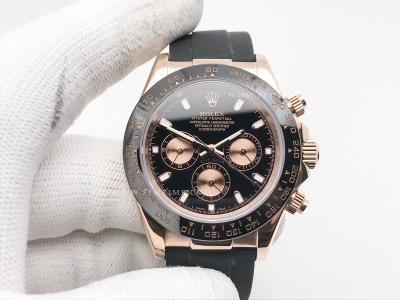 Daytona 116515 CER RG/RU Blk/Gold/Stk GDF A3836