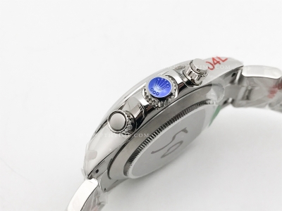 Daytona 116520 904L SS/SS Blk/Stk GMF A7750