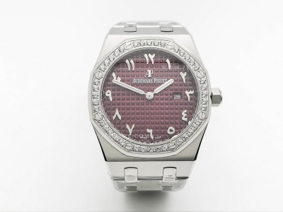 Royal Oak Ladies 67651BC Dia SS/SS Red/Ara ZF Sw Qtz