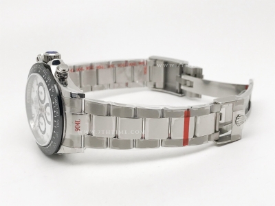 Daytona 116500 904L CER SS/SS Wht/Stk GMF A7750