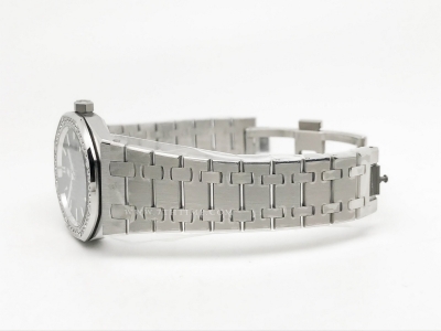 Royal Oak Ladies 67651ST Dia SS/SS Blk/Stk ZF Sw Qtz