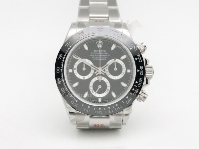 Daytona 116500 904L CER SS/SS Blk/Stk GMF A7750