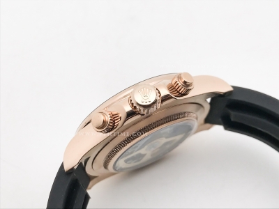 Daytona 116505 DIS CER RG/RU Blk/G/Stk GDF A3836