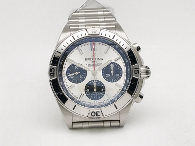 Chronomat B01 V2 SS/SS Silv/Blk/Stk TF Asia 7750