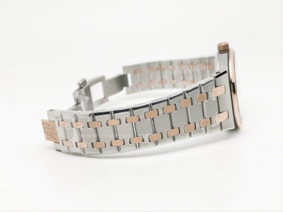 Royal Oak Ladies 67651SR Dia RG/SS Wht/Stk ZF Sw Qtz