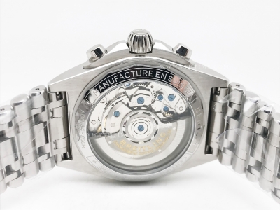 Chronomat B01 V2 SS/SS Silv/Blk/Stk TF Asia 7750