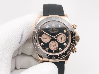 Daytona 116505 DIS CER RG/RU Blk/Dia GDF A3836