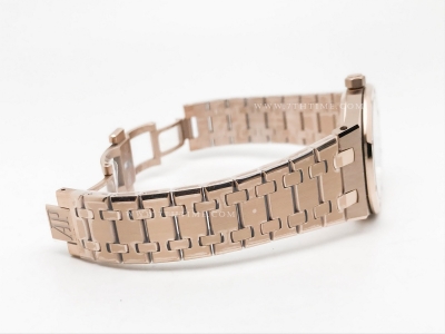 Royal Oak Ladies 67650OR RG/RG Wht/Stk ZF Sw Qtz