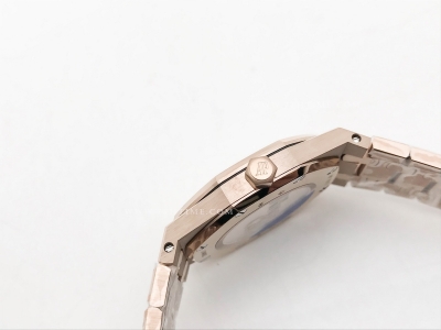 Royal Oak Ladies 67650OR RG/RG Wht/Stk ZF Sw Qtz