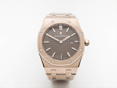 Royal Oak Ladies 67650OR RG/RG Brn/Stk ZF Sw Qtz