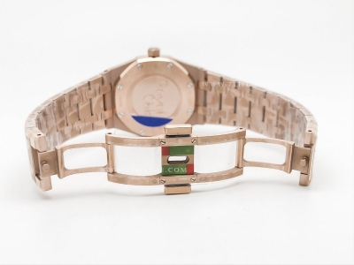 Royal Oak Ladies 67650OR RG/RG Brn/Stk ZF Sw Qtz