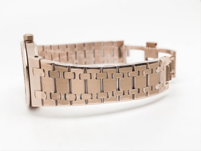 Royal Oak Ladies 67651OR Dia RG/RG Blue/Stk ZF Sw Qtz