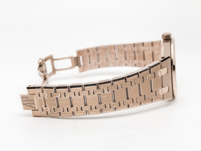 Royal Oak Ladies 67651OR Dia RG/RG Blue/Stk ZF Sw Qtz