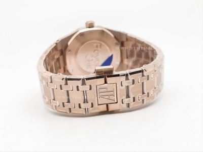 Royal Oak Ladies 67651OR Dia RG/RG Blue/Stk ZF Sw Qtz