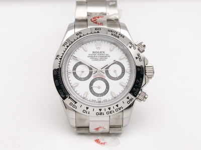 Daytona 116509 SS/SS Wht/R-Blk/Stk GDF A3836