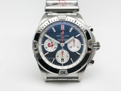 Chronomat B01 France SS/SS Blue/Stk BLS Asia 7750