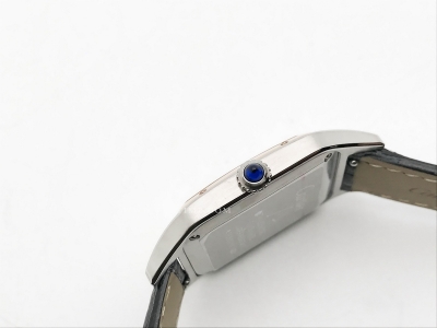 Santos De Cartier 32mm Mens RG/SS/LE Wht OKF Sw Qtz