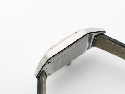 Santos De Cartier 32mm Mens RG/SS/LE Wht OKF Sw Qtz