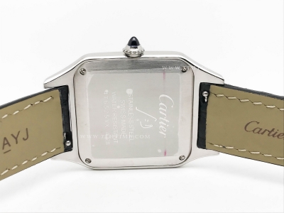 Santos De Cartier 32mm Mens RG/SS/LE Wht OKF Sw Qtz