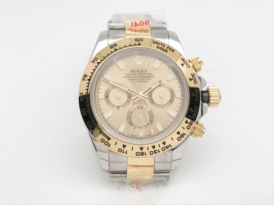 Daytona 116523 YG/SS Gold/Stk GDF A3836