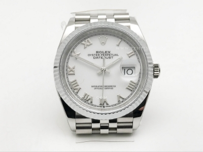 DJ 36mm Jub Flt 904L SS/SS Wht/Rm AR+ VR3235