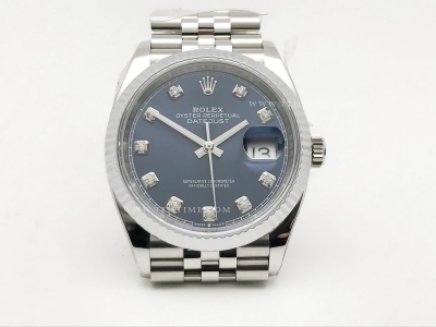 DJ 36mm Jub Flt 904L SS/SS Blue/Dia AR+ VR3235