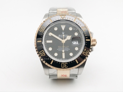 Seadweller 126603 43mm 904L Wrap YG/SS Blk GMF VR3235