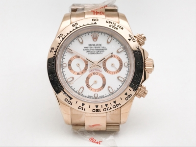 Daytona 116505 RG/RG White/Stk GDF A3836