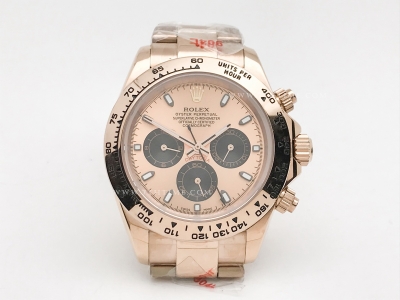 Daytona 116505 RG/RG Gold/Blk/Stk GDF A3836