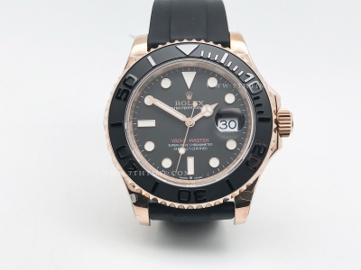 YachtMaster 126655 40mm RG/RU Blk BPF VR3135
