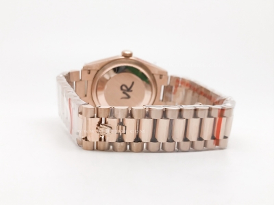 DayDate 36mm 128235 Wt 904L Flt RG/RG RG/Stk QF VR3255