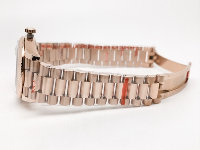 DayDate 36mm 128235 Wt 904L Flt RG/RG RG/Bagu QF VR3255